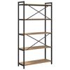 vidaXL Boekenkast Artisan Eiken 80 x 30 x 155 cm Bewerkt hout