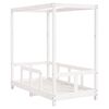 vidaXL Kinderbedframe 70x140 cm massief grenenhout wit