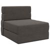 vidaXL Vouwbare Bankbed Donkergrijs 70 x 80 x 60 cm Stof