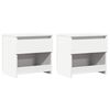 vidaXL Nachtkastjes 2 st 40x30x39 cm bewerkt hout wit