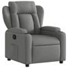 vidaXL Relaxfauteuil Donkergrijze Stof
