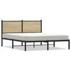 vidaXL Bedframe zonder matras metaal sonoma eikenkleurig 137x190 cm