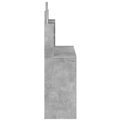 vidaXL Kaptafel met spiegel 96x39x142 cm betongrijs