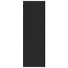vidaXL Wand TV Kast 2 pcs Zwart Eiken 30,5 x 30 x 90 cm Bewerkt hout