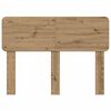 vidaXL Hoofdbord met hoofdeinde Artisan Eiken 120 cm Bewerkt hout