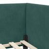 vidaXL Hoekbedframe met Matras Anders 2 pcs Groen Fluweel
