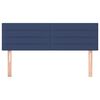 vidaXL Hoofdborden 2 st 72x5x78/88 cm stof blauw