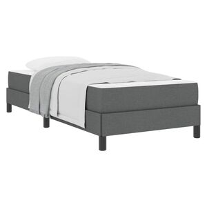 vidaXL Boxspringbed met matras Donkergrijs 80 x 200 cm Stof