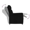 vidaXL Recliner Stoel Zwart Zwart 70.5 x 96.5 x 95 cm Kunstleer