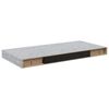vidaXL Wandschappen zwevend 2 st 50x23,5x3,8 cm MDF betongrijs