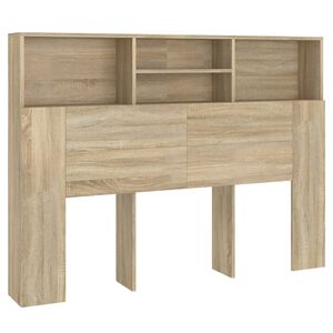 vidaXL Hoofdbordkast Sonoma eiken 140x19x103,5 cm