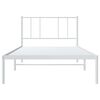 vidaXL Bedframe met hoofdbord metaal wit 90x190 cm