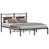 vidaXL Bedframe zonder matras hout gerookt eikenkleurig 140x190 cm
