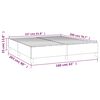 vidaXL Boxspring bed stof donkergrijs 160x200 cm