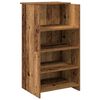 vidaXL Receptiebalie 55x50x103,5 cm bewerkt hout oud houtkleurig