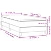 vidaXL Boxspring met matras fluweel zwart 90x210 cm