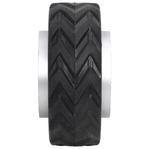 vidaXL Wiel voor neuswiel &Oslash;19,5x10 cm massief aluminium en rubber