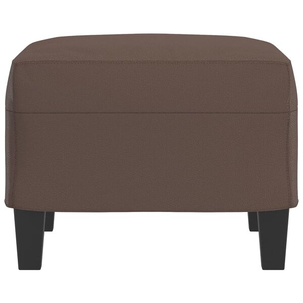 vidaXL Voetenbank 60x50x41 cm kunstleer bruin