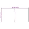 vidaXL Balkonscherm 500x80 cm poly rattan bruin en zwart