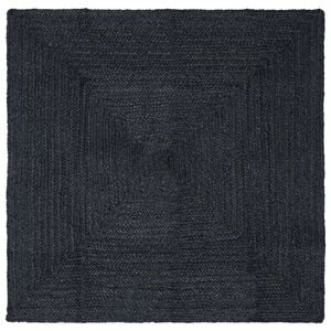 vidaXL Vloerkleden Vierkant Donkergrijs 200 x 200 cm Jute
