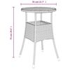vidaXL 5-delige Bistroset met kussens poly rattan grijs