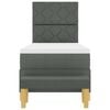 vidaXL Boxspring bed met matras Donkergrijs 80 x 200 cm Stof