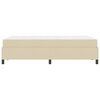 vidaXL Boxspringbed Cr&egrave;me 120 x 200 cm Stof