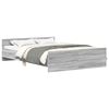 vidaXL Bedframe met hoofd- en voeteneinde grijs sonoma 140x200 cm