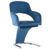vidaXL Eetkamerstoelen 2 st fluweel blauw