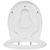 vidaXL Toiletzitting Wit 44,5 x 37,3 x 4,3 cm Duroplast