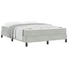 vidaXL Boxspringbed met matras Lichtgrijs 140 x 190 cm Stof
