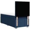 vidaXL Boxspring met matras stof blauw 90x200 cm
