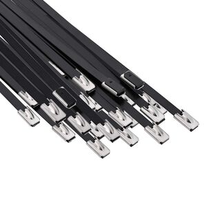 vidaXL Kabelbinders 25 st 4,6 x 200 mm Zwart