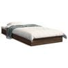 vidaXL Vloerbedframe Bruin eiken 75 x 190 cm Engineered Wood, Plywood