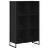 vidaXL Boekenkast 99,5 x 30 x 108,5 cm Bewerkt hout Zwart Eiken