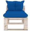 vidaXL 9-delige Loungeset met kussens pallet grenenhout