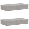 vidaXL Opbergbox 2 st Nonwoven stof 90 x 48 x 15 cm 64,8 L Grijs