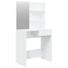 vidaXL Kaptafel met spiegel 74,5x40x141 cm wit