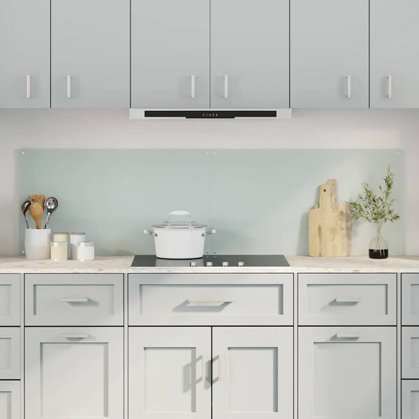 vidaXL Keuken Achterwand 2 pcs Wit 90 x 50 cm gehard glas