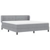 vidaXL Boxspringbed met matras Lichtgrijs 180 x 200 cm Stof