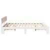 vidaXL Bedframe met hoofdeinde Wit 160 x 200 cm Massief grenenhout