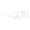 vidaXL Tuinkas met stalen frame 66 m&sup2; 22x3x2 m wit