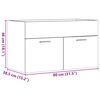 vidaXL Wastafelkast 80x38,5x46 cm bewerkt hout artisanaal eikenkleur