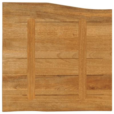 vidaXL Tafelblad met natuurlijke rand 80x80x2,5 cm massief mangohout