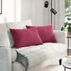 vidaXL Sofa Kussens 2 stuks Wijnrood 60 x 40 cm Cordstof