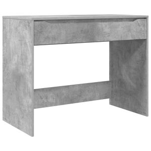 vidaXL Bureau met lade Beton Grijs 100 x 50 x 78 cm Geconstrueerd hout