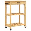 vidaXL Keukentrolley MONZA 60x40x88,5 cm massief grenenhout
