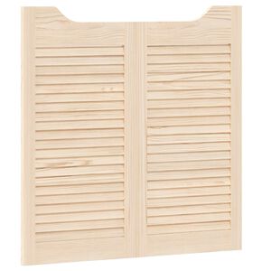 vidaXL Schuifdeuren 2 st 80 x 40 cm Massief grenenhout Naturel