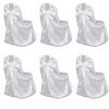 vidaXL Bruiloft Stoelhoes Wit (6 stuks)