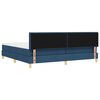 vidaXL Boxspringbed met matras met matras Blauw 200 x 200 cm Stof